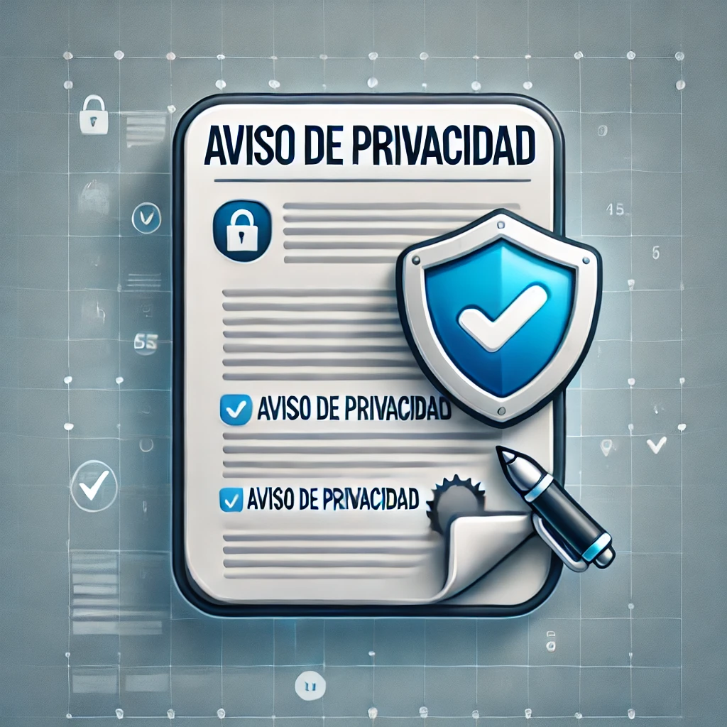 Servicio jurídico - Aviso de Privacidad por su sitio web o comercio electrónico